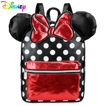 Бренд Disney, детский рюкзак для ребенка, мультфильм Микки и Минни Пух, Милый дизайн, детский рюкзак для мальчиков и девочек, Прекрасный узор, сумка для книг