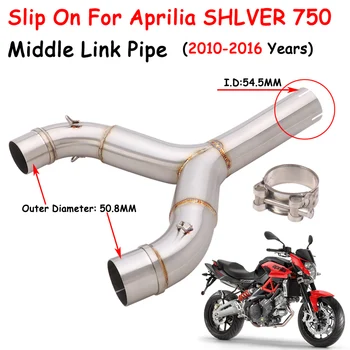 Слипоны Для Aprilia SHIVER 750 SL750 SHIVER750 GT 750GT 2010-2016 Мотоциклетный Глушитель Среднего Звена Выхлопной Трубы Escape Moto Глушитель