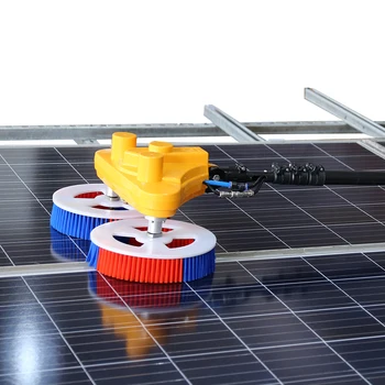 Электрическая чистка Хорошего качества, Автоматический набор щеток для чистки солнечной панели с двойной головкой, с питанием от сети 220 В, Фотоэлектрическая чистящая машина