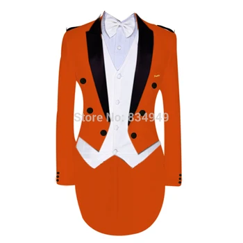 Мужской смокинг ПРЕМИУМ-класса, сшитый на заказ по индивидуальному заказу, декоративный фрак (куртка + брюки + жилет