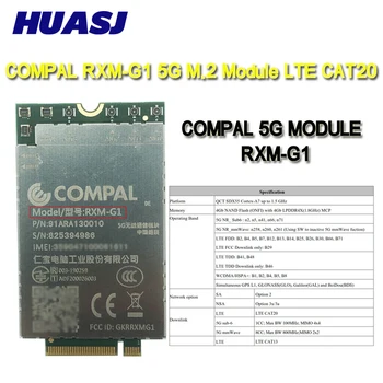 Huasj RXM-G1 5G M.2 Модуль QCT SDX55 Cortex-A7 с частотой до 1,5 ГГц LTE CAT 20 PCIe M.2 Ключ B ДЛЯ IPV4 IPV6