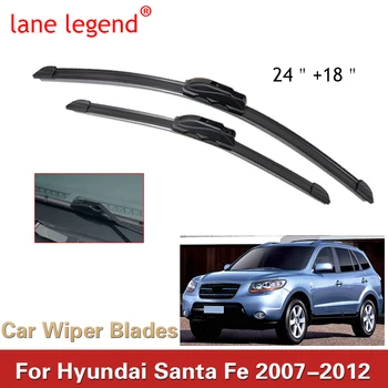 Щетки Переднего Стеклоочистителя Lane Legend Car Для Hyundai Santa Fe CM MK2 2007-2012 Лобовое Стекло Лобовое Стекло Спереди 24 
