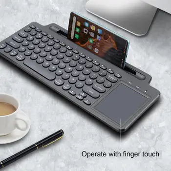 Универсальные круглые клавиши с батарейным питанием, два режима работы, совместимый с Bluetooth планшет/2,4 G, офисная клавиатура, Компьютерные аксессуары