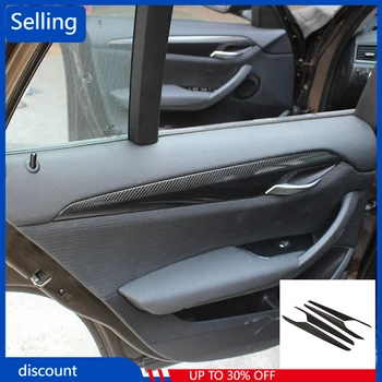 4 шт. из углеродного волокна ABS для BMW X1 F84 2011-2015 ABS Автомобильная внутренняя дверная панель Аксессуары для отделки qww