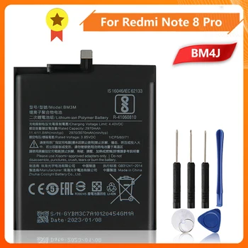 BM4J Аккумулятор для телефона Xiao mi Redmi Note 8 Pro BM4J 4500 мАч Сменный аккумулятор + инструмент
