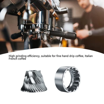 Диск для кофемолки, набор стержней для диска для измельчения кофе Улучшенная режущая способность Высокая эффективность для магазина чая с молоком Простота в использовании