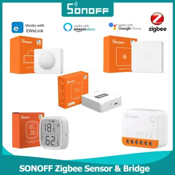 SONOFF ZigBee MINI Switch ZBMINI/ZIGBEE Bridge Pro/Датчик температуры и влажности/Датчик двери/Поддержка Alexa Google Home Ewelink