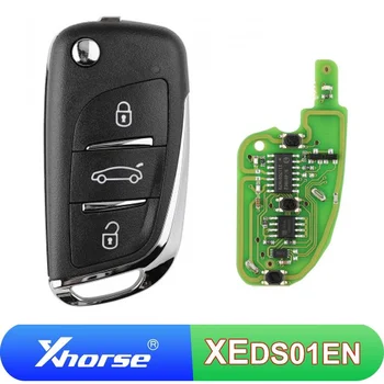 5 шт./лот XEDS01EN Xhorse XE Встроенный Суперчип Дистанционного Ключа VVDI Автомобильный Ключ 3 Кнопки Универсальный Автомобильный Ключ