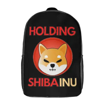 17-дюймовый Плечевой рюкзак Shib Coin Shiba Inu Crypto Firm С Забавным Графическим Рисунком Уютный Рулон Одеяла для путешествий