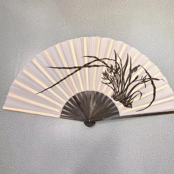 Импортные веера Из Южной Кореи Корейские мужские танцевальные веера Ручной росписи Бамбуковые веера Длиной 39 см