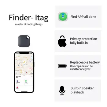 Оригинальная мини смарт-бирка GPS Обратный трек Потерянный мобильный телефон Домашние животные Дети Система IOS Air Tags Tracker для Apple Find My