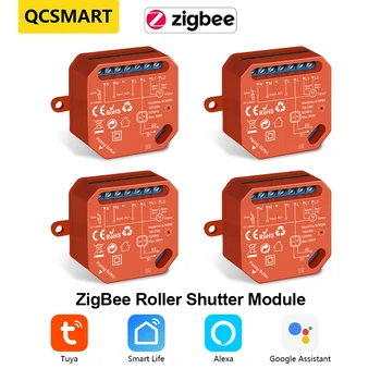 Tuya Smart Life ZigBee 3,0 Модуль Переключения роликовых жалюзи для Штор Работает с Google Home Alexa Zigbee2MQTT DIY