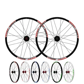 TAOK 24-Дюймовый Комплект колес для горного Велосипеда, Быстросъемные Двойные диски Из алюминиевого Сплава, Ступица дискового тормоза