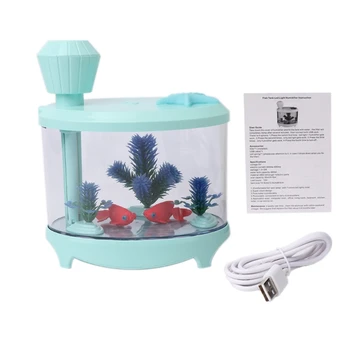 D0AB Mini USB Рыба для аквариума, Туманообразователь, Увлажнитель Воздуха, Очиститель Воздуха, Красочный Домашний Ночной Li