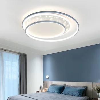 Новый потолочный светильник для спальни, современный простой светильник в скандинавском стиле, круглый светильник для ресторана, светильник для детской спальни, светильник для внутреннего освещения