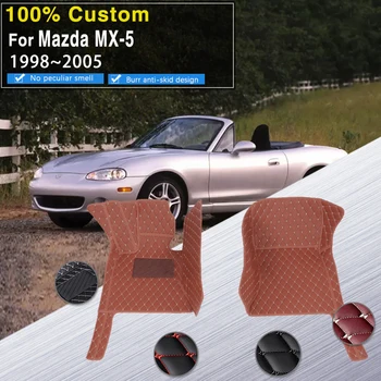 Автомобильный Ковер, Напольный Коврик Для Mazda MX-5 Miata Roadster NB 1998 ~ 2005, 2 сиденья, Водонепроницаемые Коврики для Кошек, Tapetes Para Automovil, Автомобильные Аксессуары