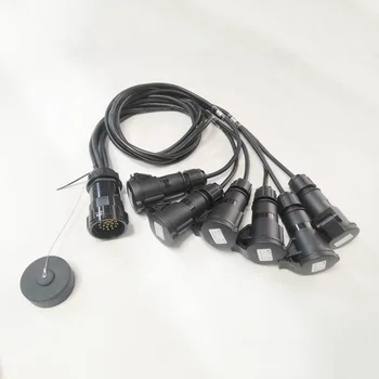 штекерный 19-контактный разъем socapex к штекерным 16-амперным черным соединительным кабелям ceeform