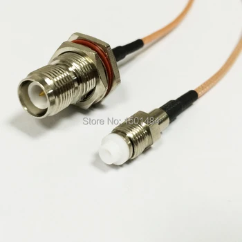 RP TNC женский штыревой переключатель FME женский кабель с косичкой RG316 15 см, оптовая цена, новинка