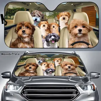 Солнцезащитный козырек для автомобиля HAVAPOO, Лобовое стекло HAVAPOO, Солнцезащитный козырек для семьи собак, Автомобильные аксессуары для собак, Украшение автомобиля, Подарок любителям собак