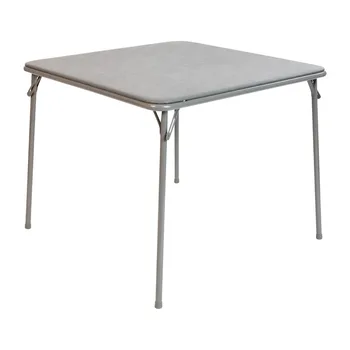 Флэш-мебель Серый Складной Карточный столик - Легкий Портативный складной столик со складными ножками