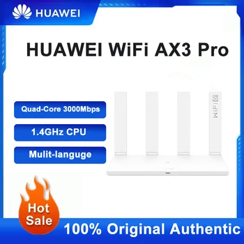 Глобальная Версия Huawei AX3 PRO Маршрутизатор Wifi 6 + 3000 Мбит/с Четырехъядерный Беспроводной маршрутизатор Wi-Fi Четырехъядерные Усилители Ретранслятор Сетевой Маршрутизатор