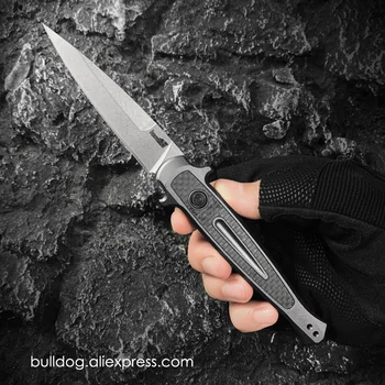 Серия KS Запускает 8 Ножей 7150 OTF Со Складным Лезвием Карманные Ножи Из Углеродного Волокна CPM154 EDC Карманный Нож для Самообороны K3 Top Ver