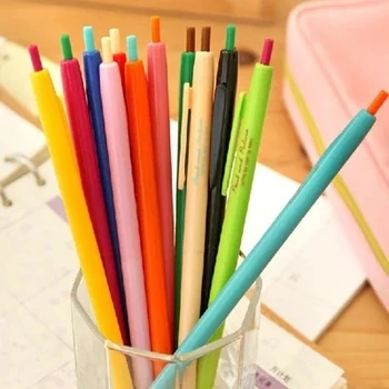 25шт Тонкая цветная гелевая ручка пресс-типа cute 16 см длиной Diy фотоальбом Бесплатная доставка