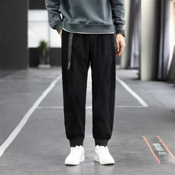 Мужские вельветовые весенне-осенне-зимние популярные брюки Корейский молодежный тренд, Универсальные повседневные спортивные брюки для мальчиков, студенческие брюки
